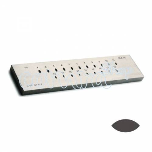 Hilera Oval Almendra 3,0 a 1,0 mm.