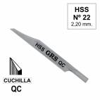 Buril QC Cuchilla Nº 22 HSS, GRS 022-472