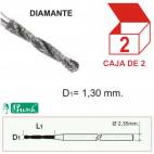 Broca de Diamante 1,3 mm. C/2