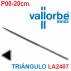 Limatón Triángulo 20cm. P0, Vallorbe N.2407