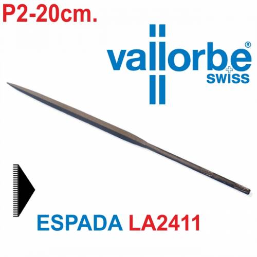 Limatón Espada 20cm. P2, Vallorbe 