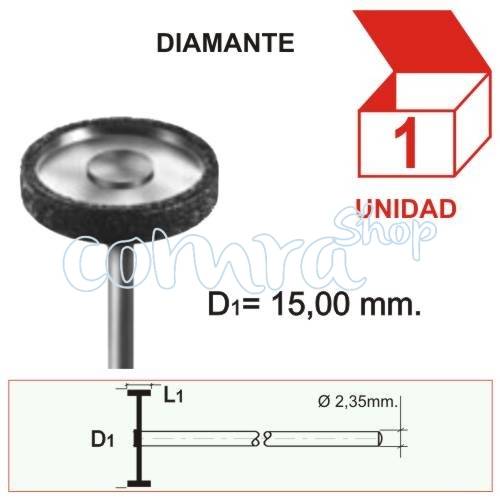 Fresa Diamantada Rueda 15,00mm. C/1