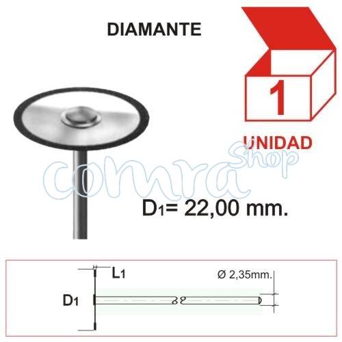 Fresa Diamantada Disco 22x0,55 mm. C/1