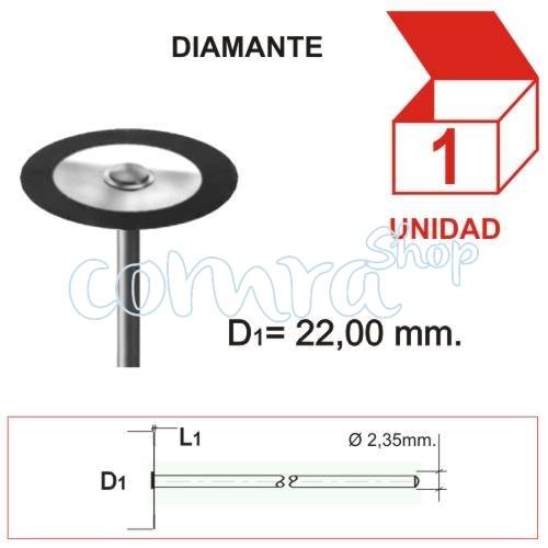Fresa Diamantada Disco 22x0,15 mm. C/1