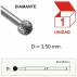 Fresa Diamante Circular 1,00mm. C/1