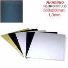 Aluminio Negro Brill 500x500x1,00mm