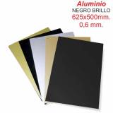 Aluminio Negro Brillo 625x500x0,60mm