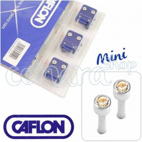 Pendiente Chatón  Mini Plata Piedra Blanca,12 Pares