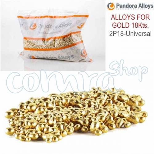 Liga para Oro Amarillo 18 kts. Universal, 50 grs.