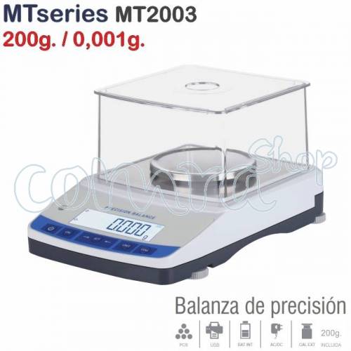 Balanza de Precisión MT, 200gr. / 0,001gr. Balanza de Precisión MT, 200gr. / 0,001gr.