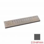 Hilera Cuadrada 2,0mm. a Más Fino