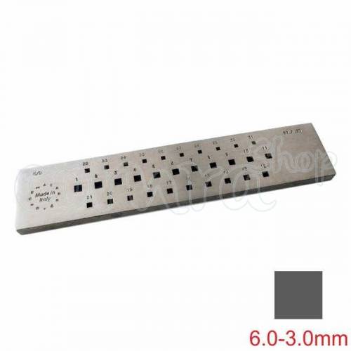 Hilera Cuadrada 6,0 a 3,0 mm.