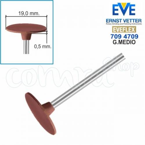 Goma EveFlex Circular Marr&oacute;n, G. Medio