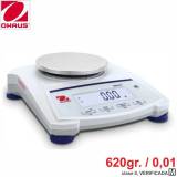 Balanza Verificada 620gr./ 0,01gr. OHAUS