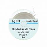 Soldadura Plata fuerte, en l&aacute;mina. Bobina 5gr.