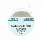 Soldadura Plata fuerte, en lámina. Bobina 5gr.