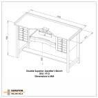 Mesa Joyero 1 Puesto, Doble Sup. Durston