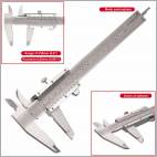 Calibre Pie de Rey 150mm. Acero al carbono