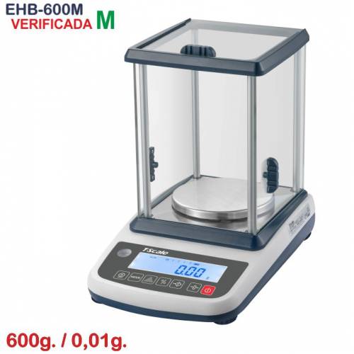 Balanza Verificada EHB-600M, 600gr./ 0,01gr.